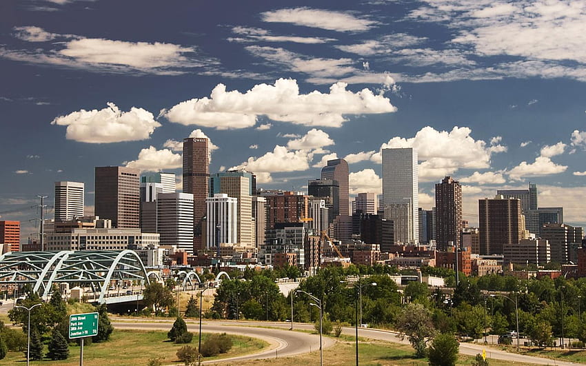 En iyi şehir - Denver - City Skyline HD duvar kağıdı