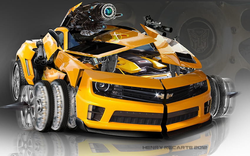 Bumble Bee Camaro. Трансформърс коли, Трансформърс HD тапет