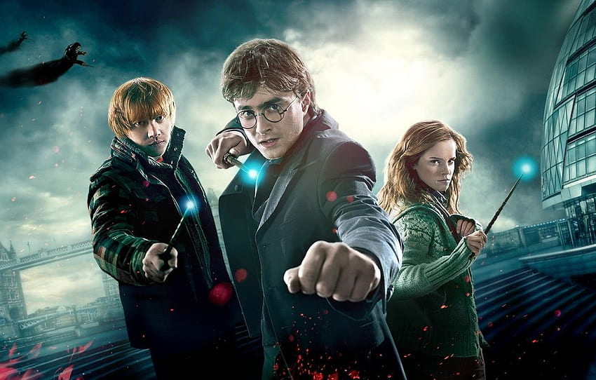 Harry Potter Ron Weasley Hermiona Granger Tapeta HD