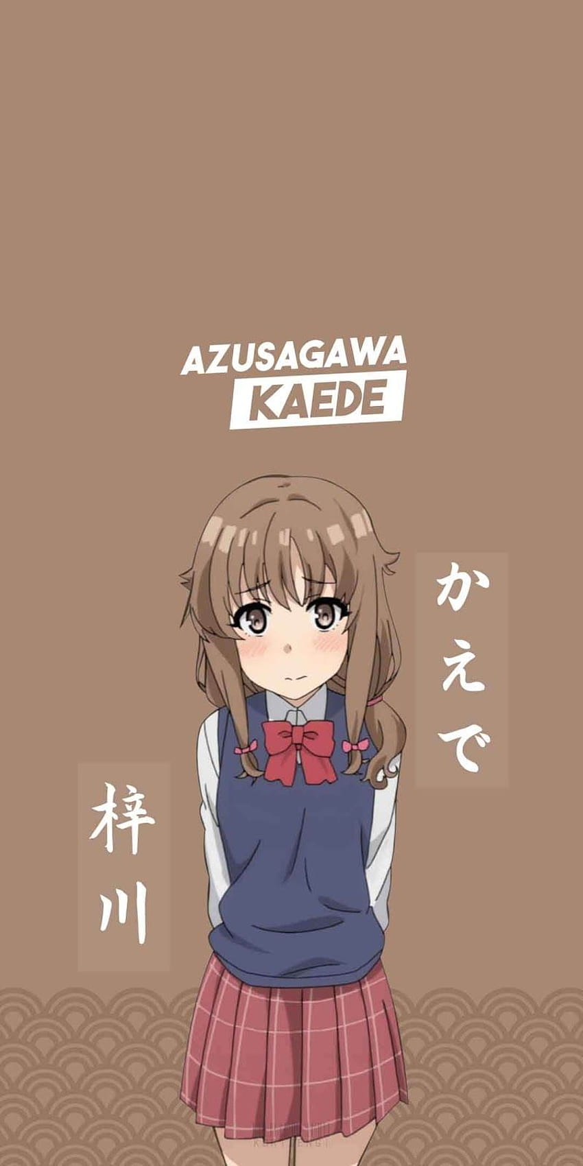 Kaede Azusagawa, Sakuta Azusagawa HD phone wallpaper