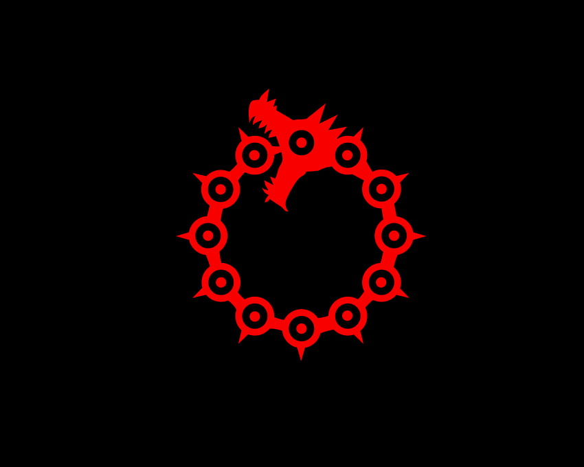 Nanatsu No Taizai, Meliodas, лого, дракон, символ на дракон HD тапет