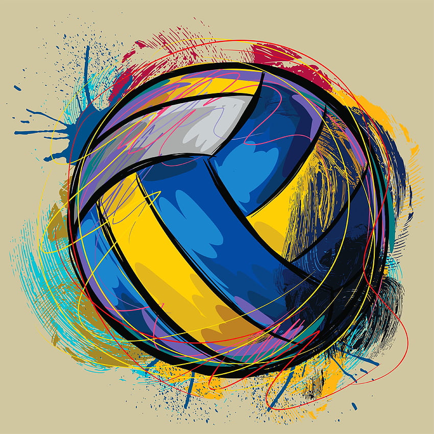 Волейболна естетика - , волейболна естетическа основа на прилеп HD тапет за телефон
