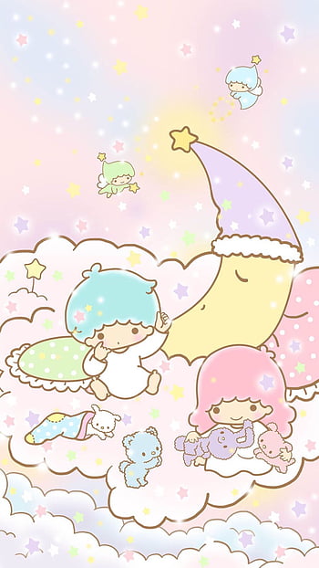 Little Twin Stars 2019 七月桌布 台灣官方七夕銀河版. Sanrio , Little twin stars, Star ...