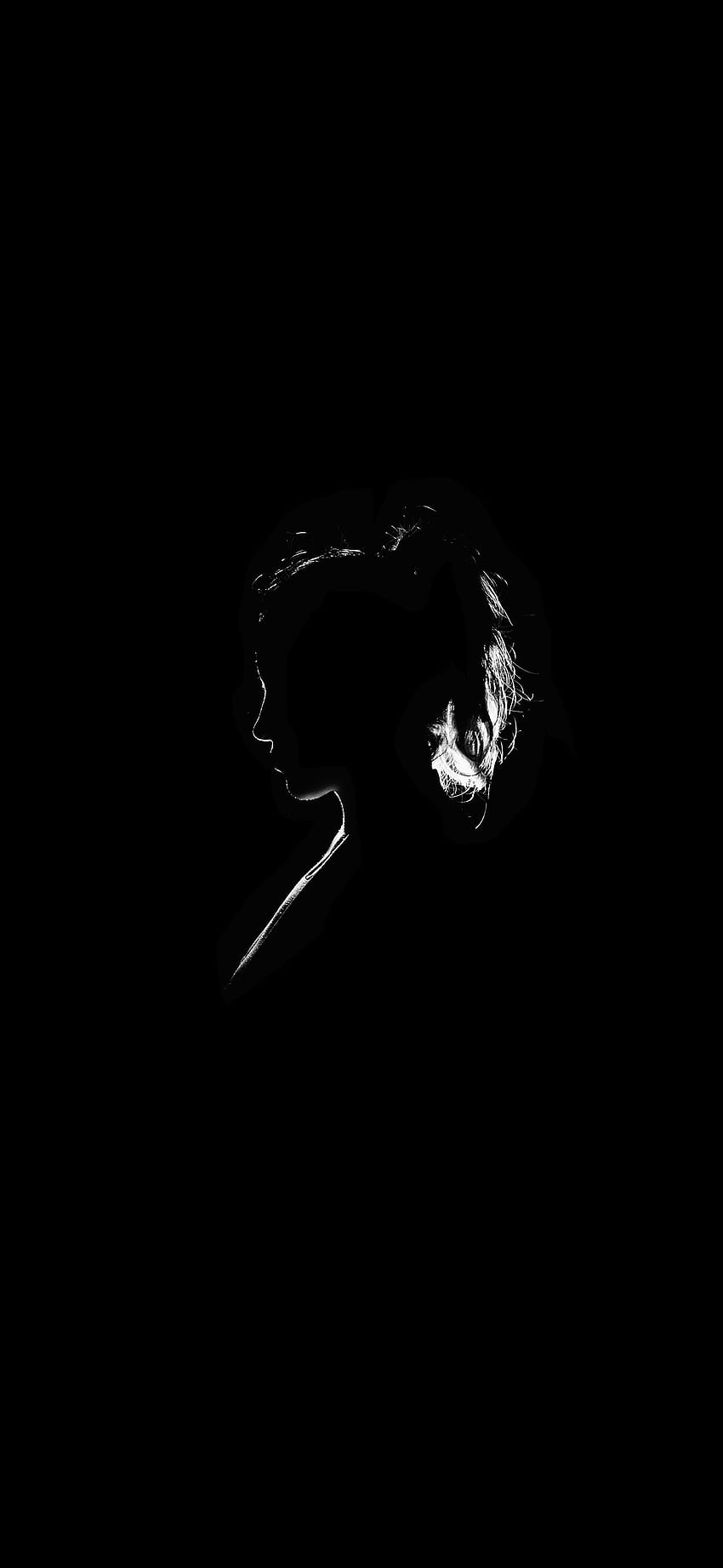 Girl Silhouette. Girl silhouette, , Silhouette, Amoled Girl HD phone wallpaper