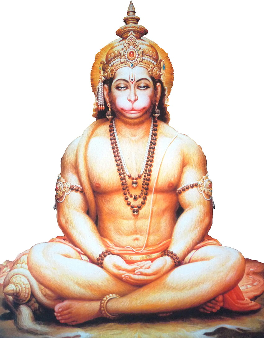 Hanuman Ji Schwarz und Orange HD-Handy-Hintergrundbild