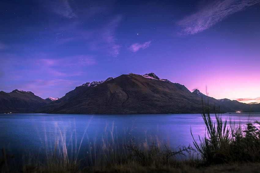 Alam, Gunung, Danau, Wakatipu, Selandia Baru Wallpaper HD