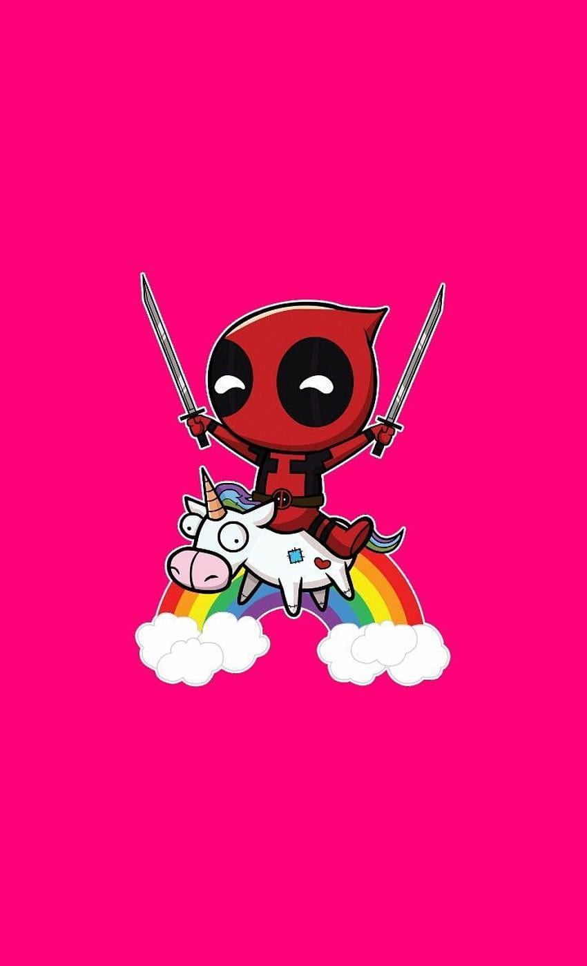 Deadpool et Unicorn art Fond d'écran de téléphone HD