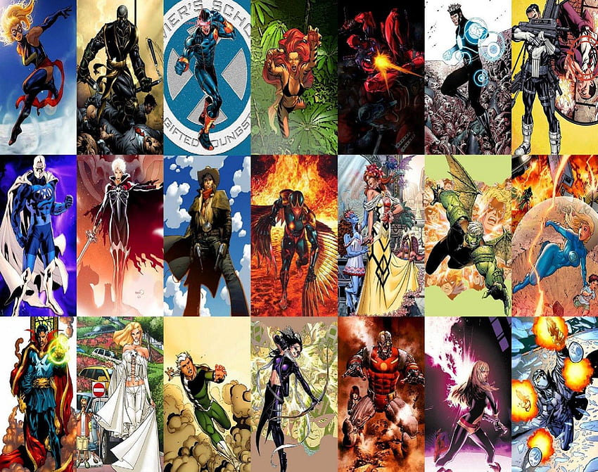 Comic Mix 2, Havok, Hawkeye, Comics, Deadpool, Quicksliver, White Queen HD wallpaper
