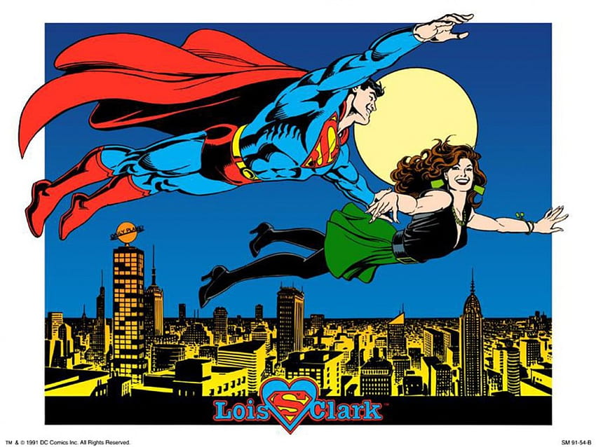 Lois i Clark, DC Comics, Superman, Superbohaterowie, Komiksy Tapeta HD