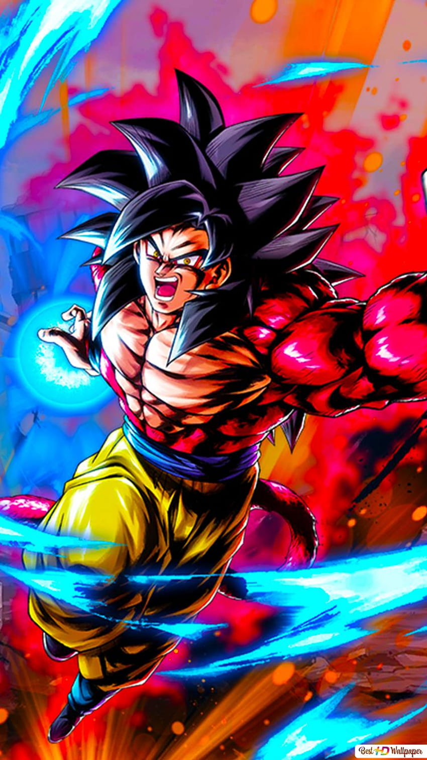 Super Saiyan 4 Goku [Dragon Ball GT] Grafika z Dragon Ball Legends (Android IPhone) , Goku Art Tapeta na telefon HD
