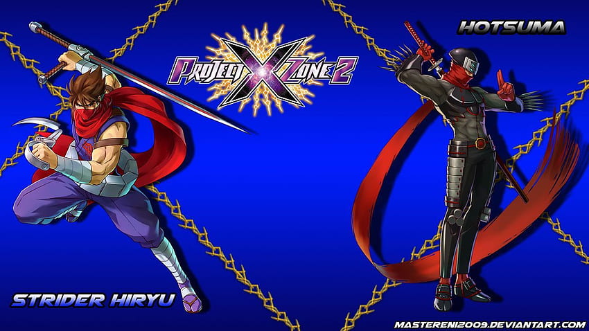 Project X Zone 2 (Project X Zone 2: Brave New World) featuring Strider Hiryu and Hotsuma. World , Zone 2, Bandai namco entertainment HD wallpaper