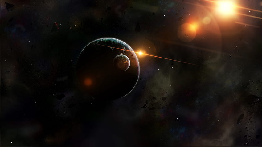 Planets, Universe, Shining, Glare, Flash HD wallpaper | Pxfuel
