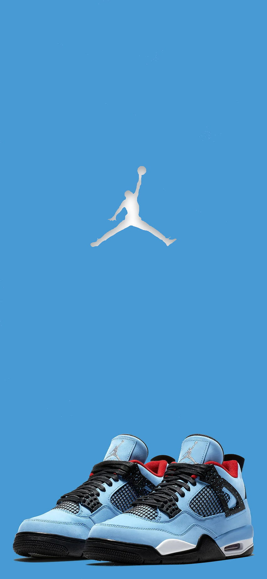 Air Jordan 4 (Retro Travis Scott). Logo Jordan, Sepatu, Travis scott, Travis Scott Nike wallpaper ponsel HD