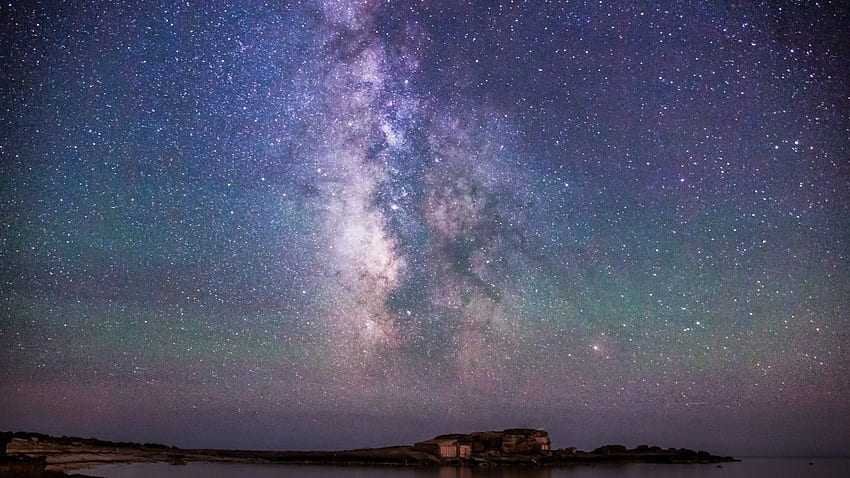 Iceland, night, sky, stars, northern lights HD wallpaper