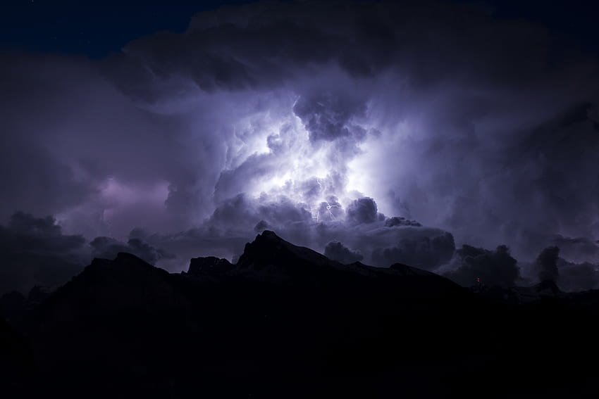 Clouds, Dark, Overcast, Mainly Cloudy, Thunderstorm, Storm HD wallpaper