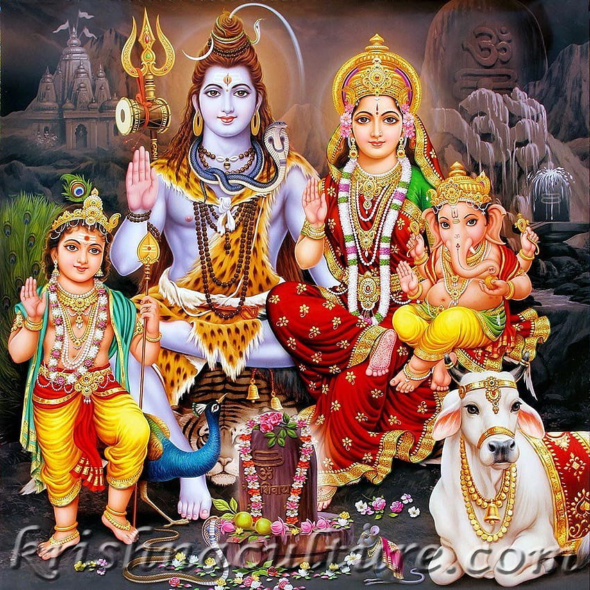 Shiva Family Portrait Canvas Art - Lord shiva family, Lord shiva, Shiva  hindu HD phone wallpaper | Pxfuel