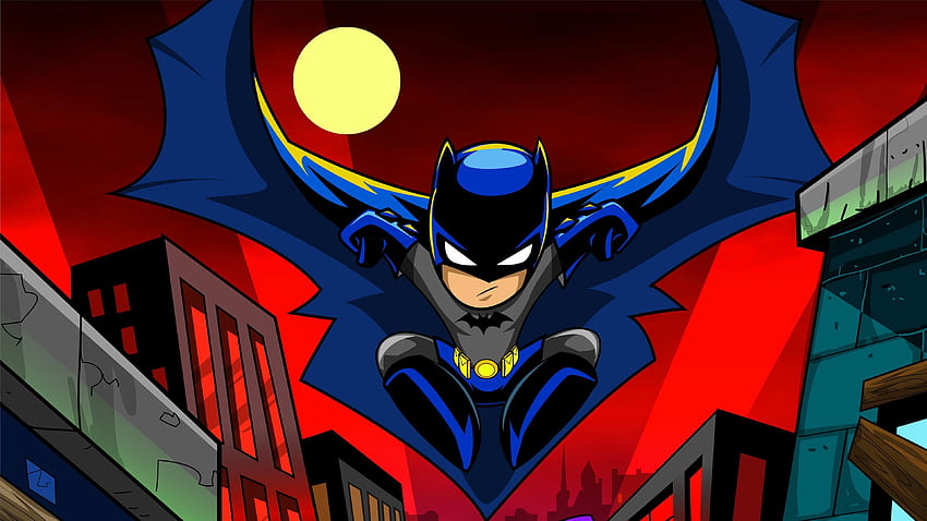 Kartun Batman - , Latar Belakang Kartun Batman di Kelelawar, Kartun Pahlawan Super Lucu Wallpaper HD