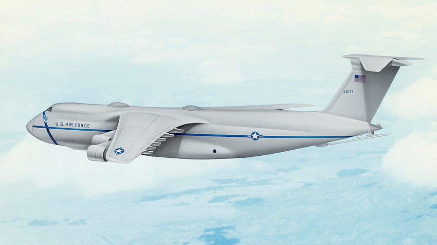 A Lockheed uma vez lançou o maciço C 5 como um centro de comando voador, o Lockheed C 5 Galaxy papel de parede HD