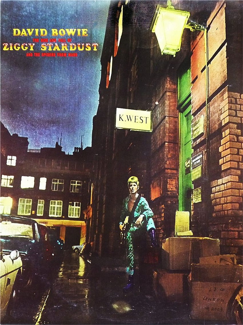 David Bowie Ziggy Stardust Albüm Posteri HD telefon duvar kağıdı