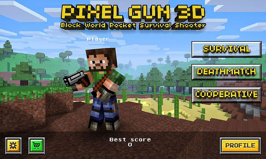 Game : Pixel Gun 3D \u2013 Games for Android \u2013, Pixel Gun 3D: FPS Shooter HD wallpaper