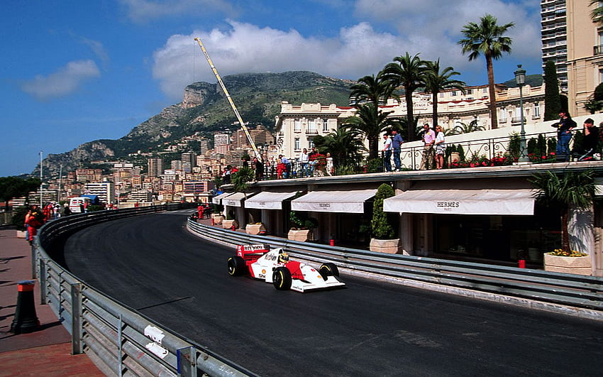 GP de Monaco - Ayrton Senna, Rue de Monaco Fond d'écran HD