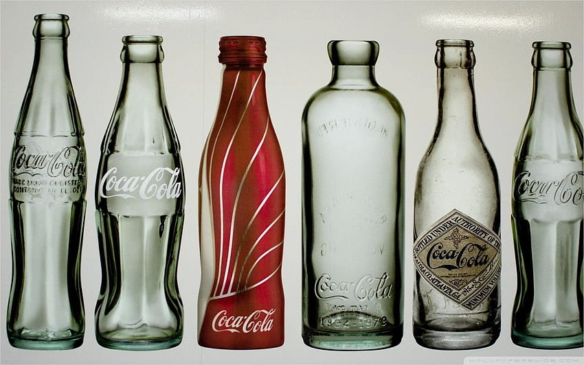 Garrafas antigas de Coca-Cola - VIP, Vintage Coca-Cola papel de parede HD