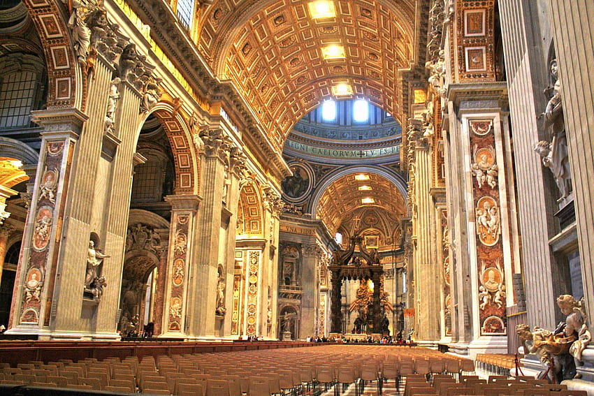 À l'intérieur de la Cité du Vatican et de l'architecture Renaissance du Saint-Siège. iDesignArch. Design d'intérieur, architecture et décoration d'intérieur eMagazine Fond d'écran HD