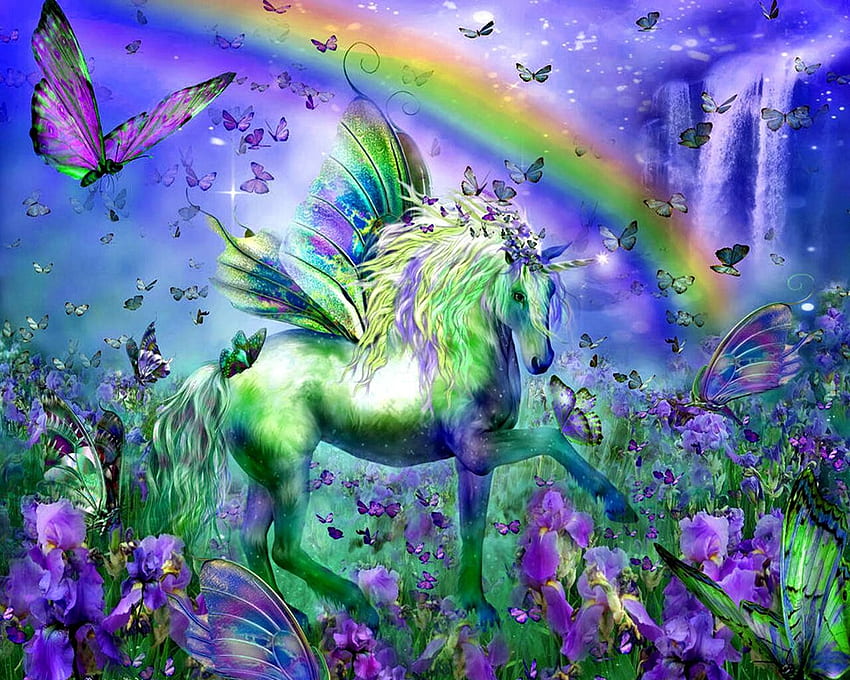 Unicorns and Fairies : , , for PC and Mobile. for iPhone, Android, Beautiful Unicorns HD wallpaper