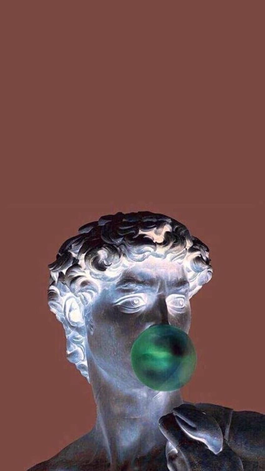 aesthetic, green and lock screen -, Cool Statue Aesthetic HD phone wallpaper