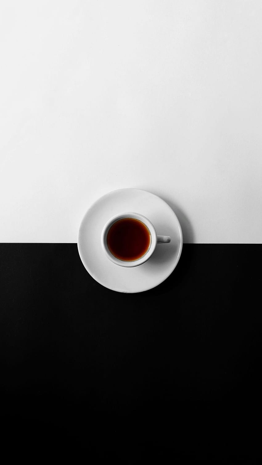 Cup of Tea - 10 Stunning Minimalistic Phone . Minimal , Coffee iphone, Black HD phone wallpaper