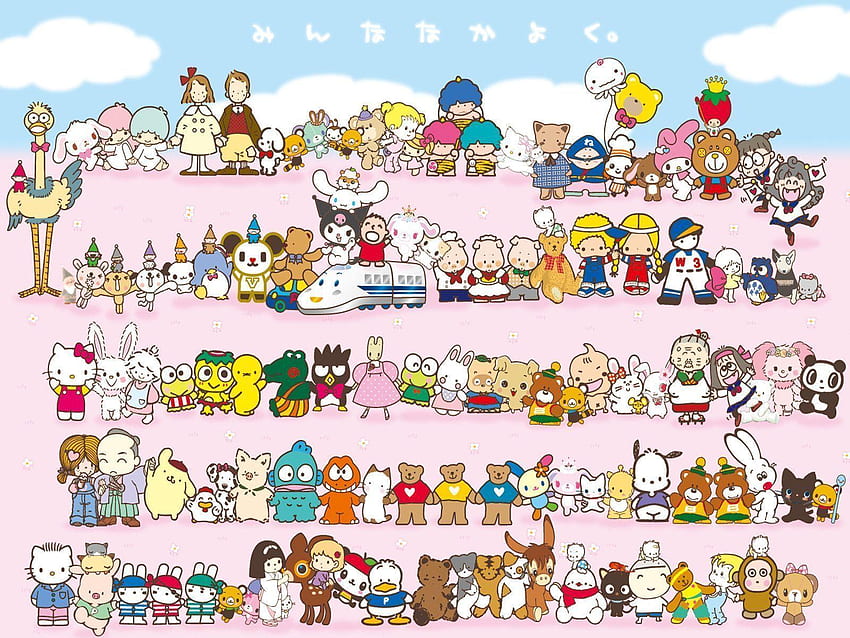 Hello Kitty i przyjaciele Tapeta HD