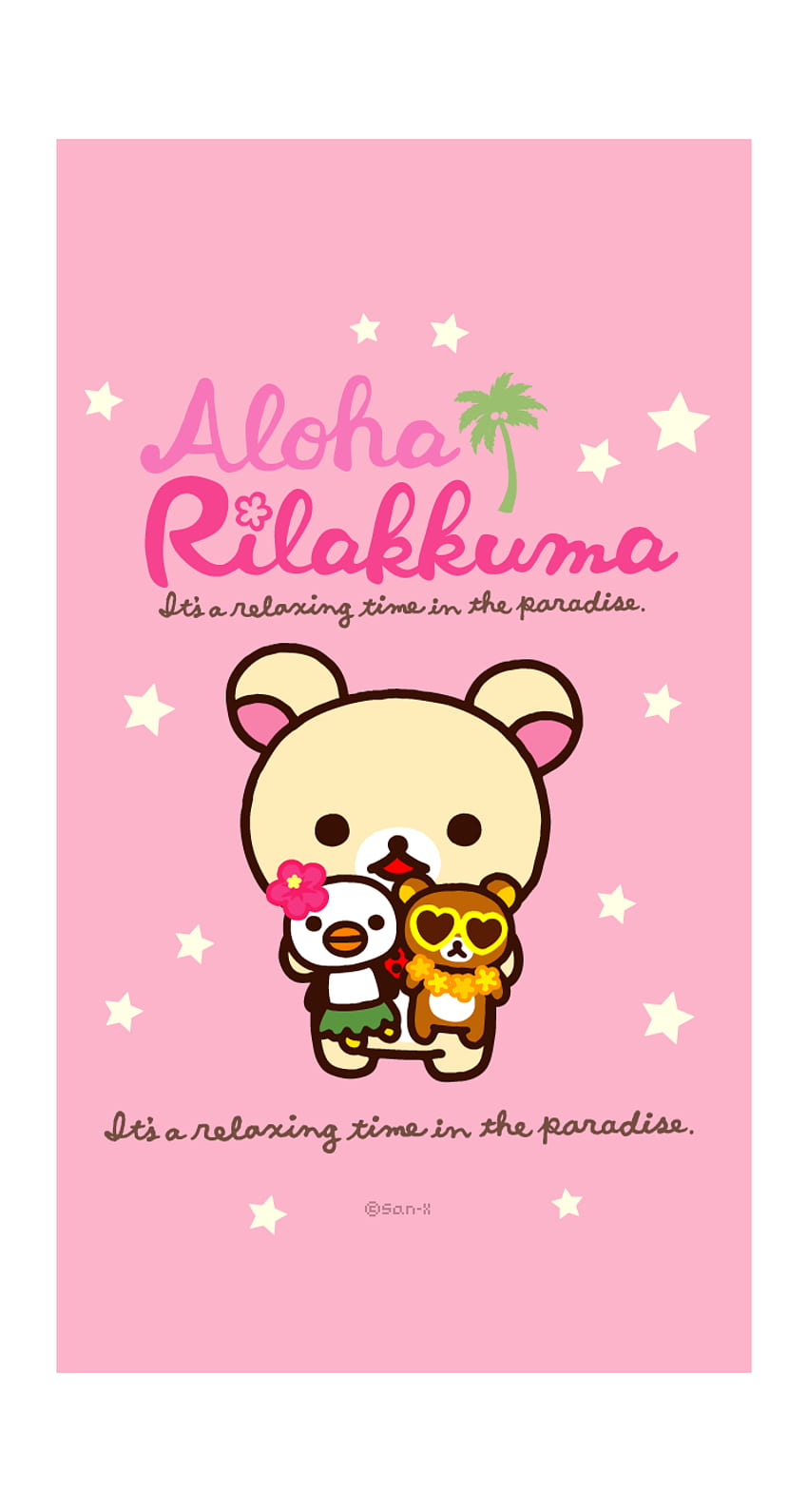 [スゴ得]. Aloha Rilakkuma Fond d'écran de téléphone HD