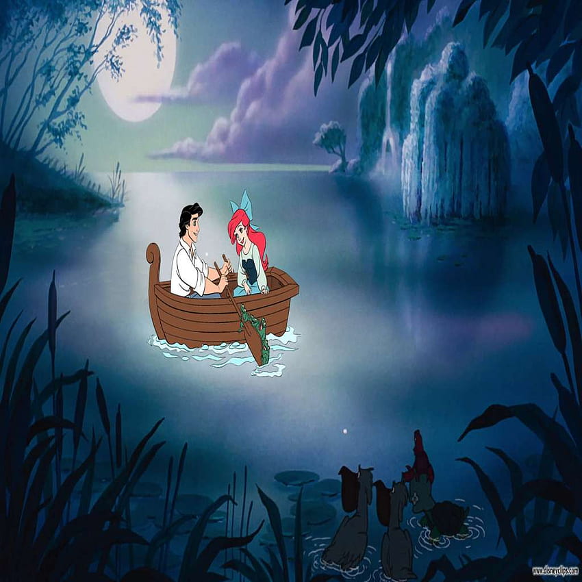 Ariel and Eric In Boat New the Little Mermaid, Blue Ariel HD phone wallpaper