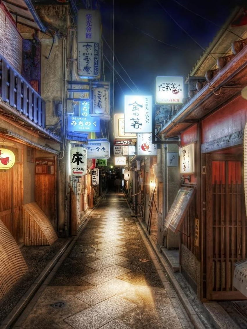 Con đường Nhật Bản luôn rực rỡ và sôi động vào ban đêm. Chắc chắn bạn sẽ không muốn bỏ lỡ hình ảnh HD đẹp mắt của những cung đường này để trang trí desktop của mình. 