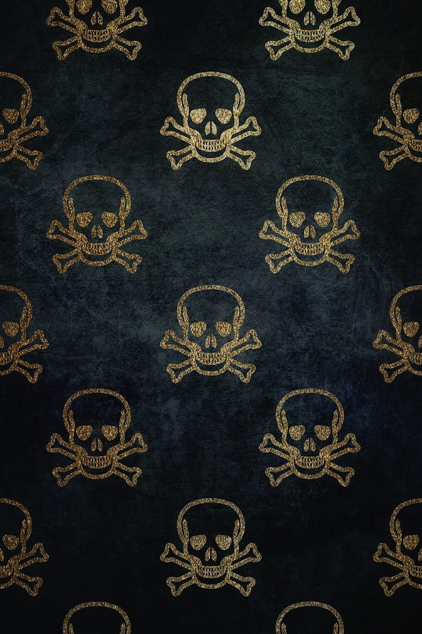skull, patterns, texture, Skeleton Pattern HD phone wallpaper