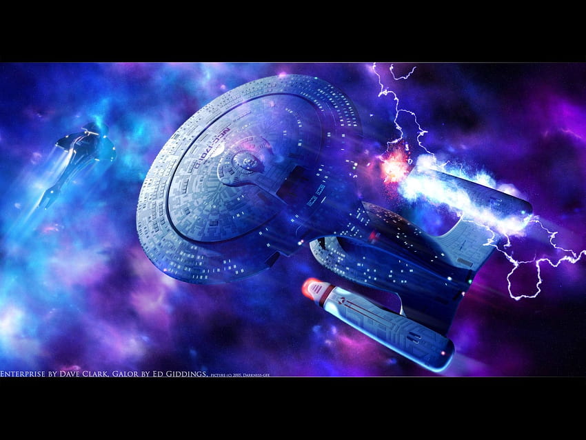 Star Trek Enterprise D Art - & พื้นหลัง วอลล์เปเปอร์ HD