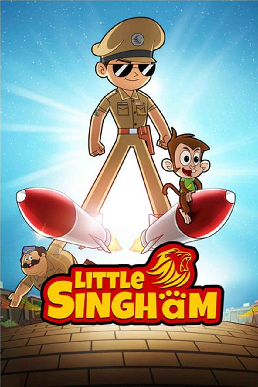 Poster dei cartoni animati di Little Singham Poster per bambini. Poster per la camera dei bambini Sfondo del telefono HD