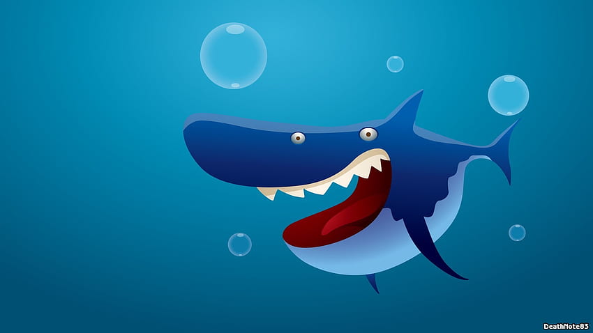 Shark Funny Cartoon HD wallpaper