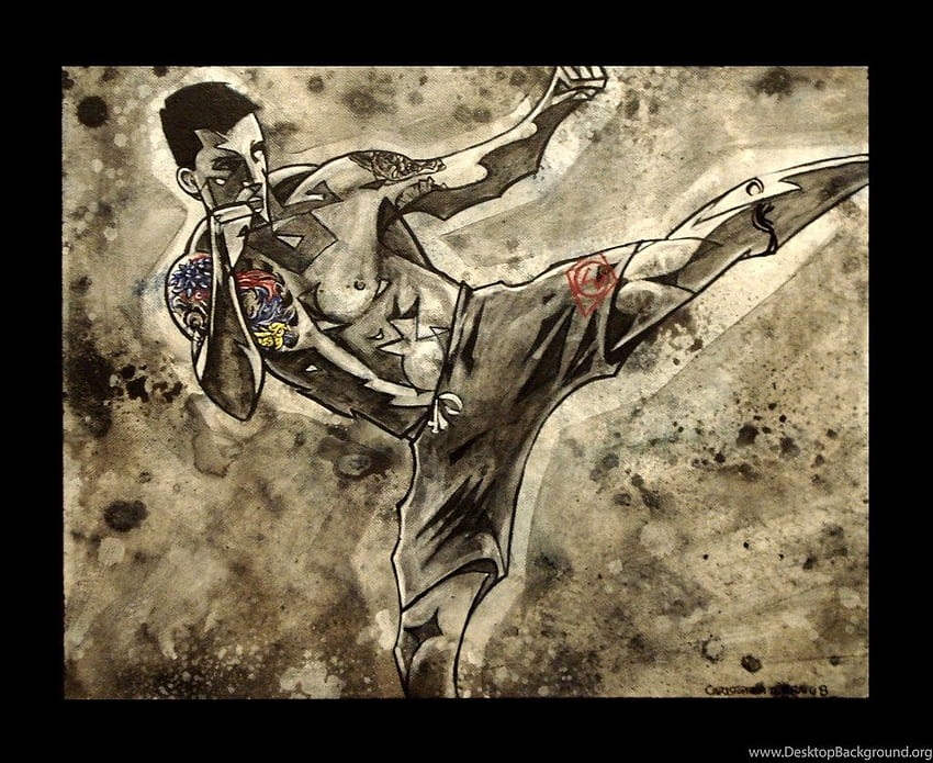 Mixed Martial Arts Background, Karate Cartoon HD wallpaper