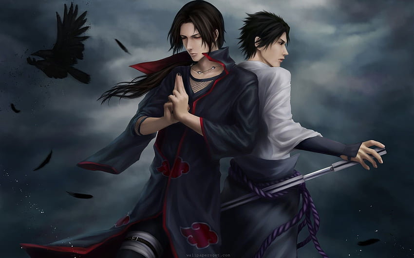 Ilustración de Uchiha Sasuke e Itachi, Naruto Shippuuden, Mikoto Uchiha fondo de pantalla