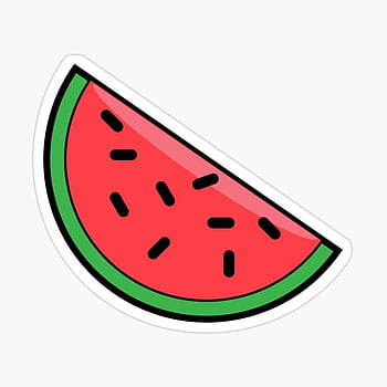 Cute 2d draw of a a sweet watermelon with loving expressions illustration  outline on Craiyon