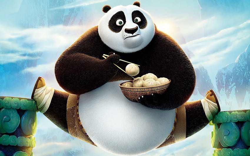 Uroczy . Ultra, mała urocza animowana panda Tapeta HD