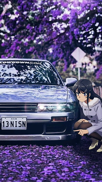 Anime Drift, purple anime car HD wallpaper | Pxfuel