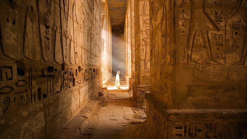 Ägyptischer, ägyptischer Tempel HD-Hintergrundbild