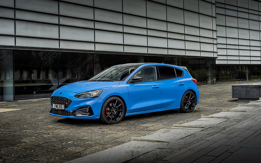 2022, Ford Focus ST Edition, , front view, exterior, blue Focus ST Edition, new Focus, Focus tuning, American cars, Ford HD wallpaper