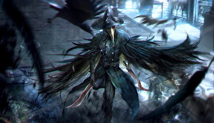Bloodborne Eileen the Crow Game Art HD wallpaper