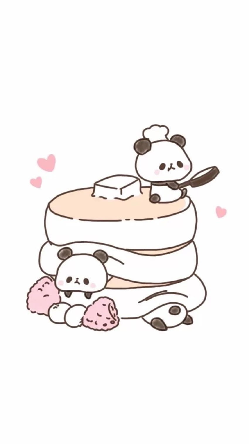 cute chibi panda wallpaper