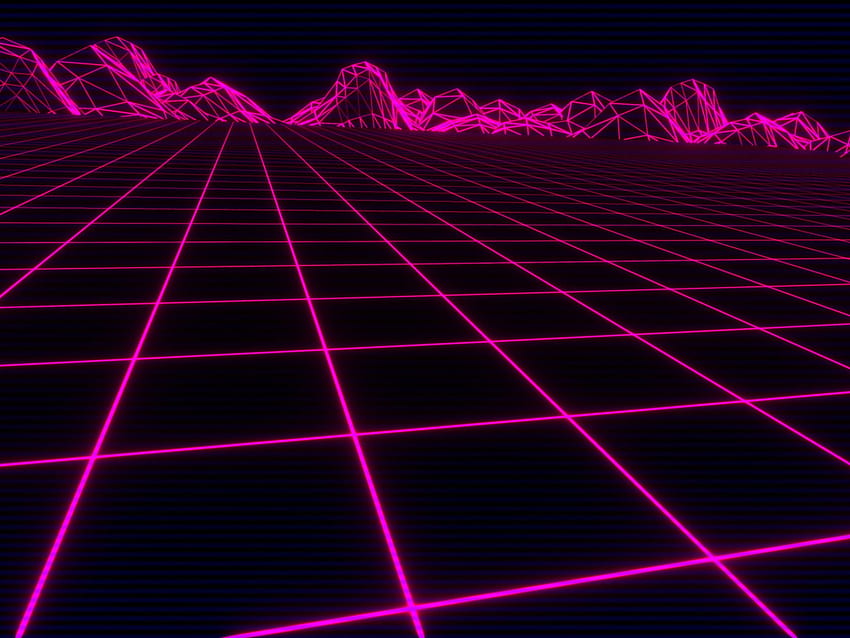 Tło, Neon, VHS, Synth, Retrowave, Synthwave, New Retro Wave • For You For & Mobile, Neon House Tapeta HD