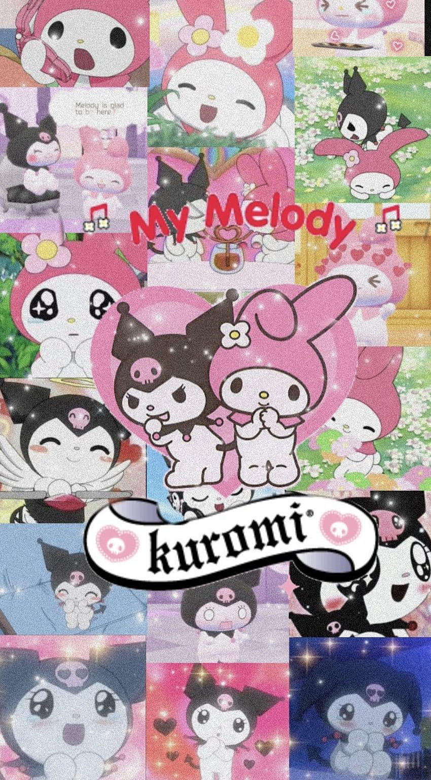 Kuromi and my melody lock screen in 2020. My melody, Anime, Hello kitty ...