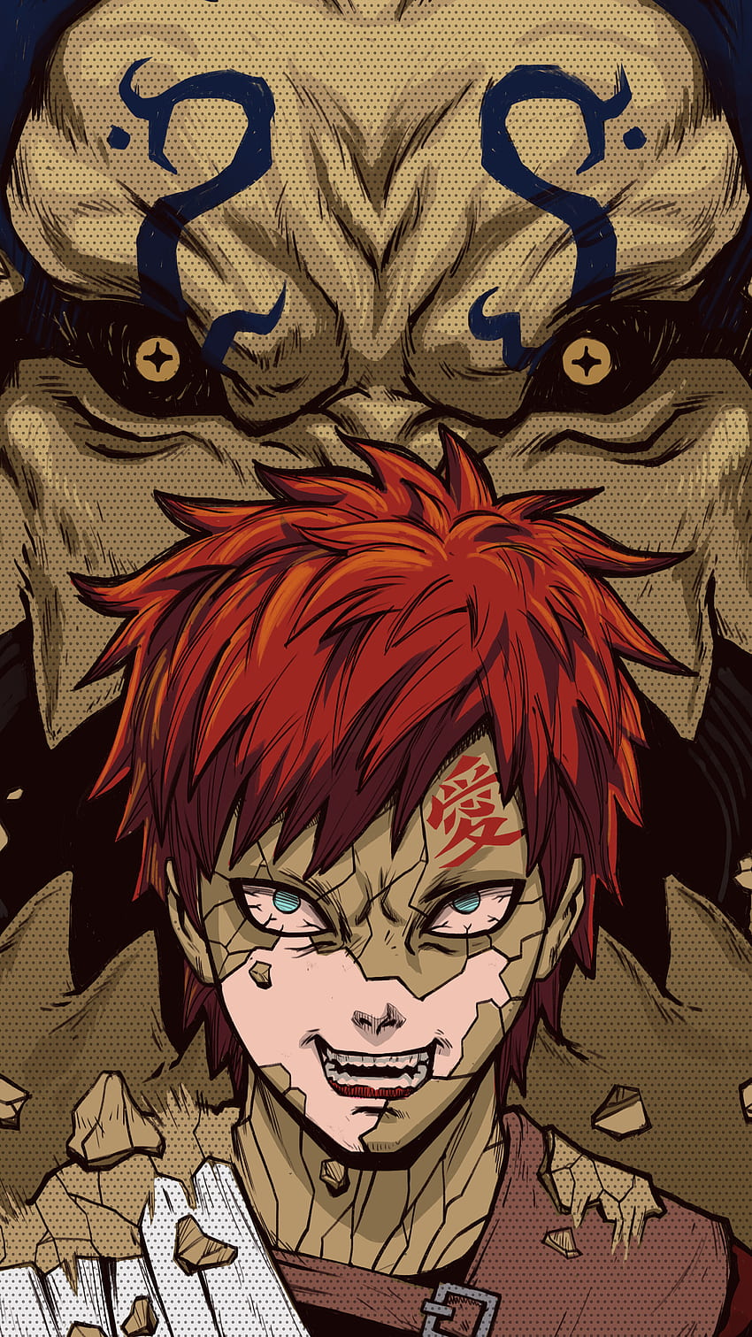 Little Gaara, naruto, sunagakure, anime, HD phone wallpaper